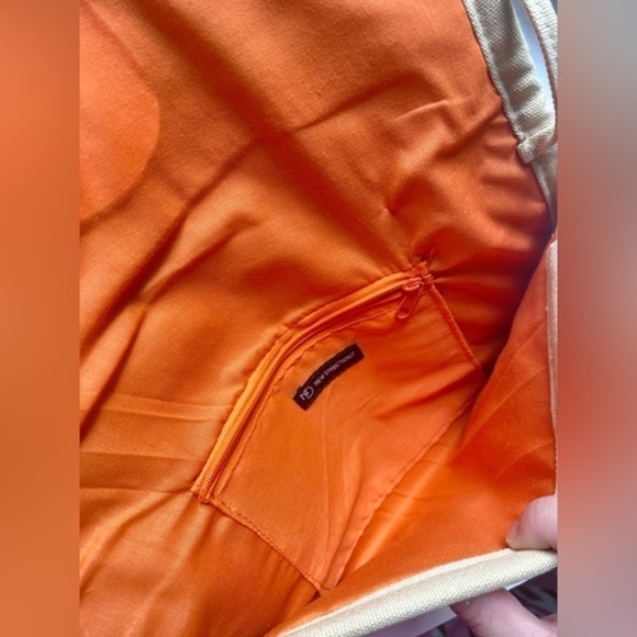 New Directions Orange and Tan Clutch - Picture 4 of 9